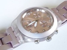 Swatch Irony Diaphane Chrono Blooded Rose 2009 Automatic Watch 0.6" Used