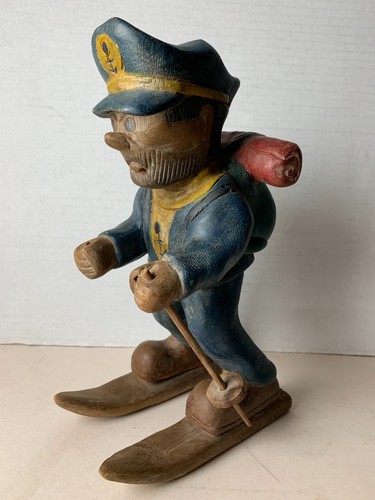 Figurine bois capitaine - figurine,