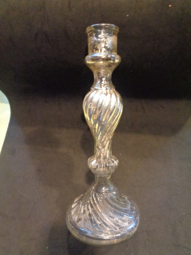 Bougeoir ancien verre - bougeoir,