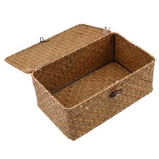 Panier de rangement en jonc de