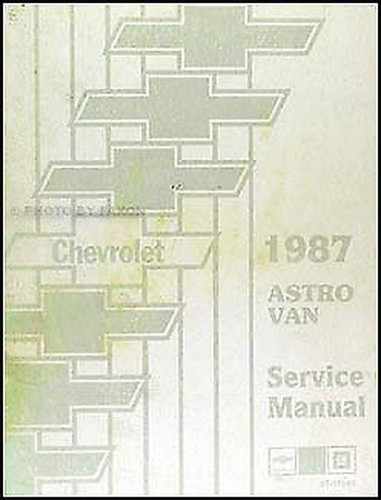 Manuel atelier 1987 chevy - d'atelier,