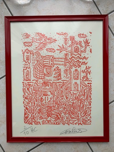 Lithographie robert combas - robert,