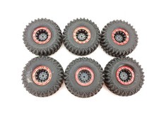 6x BOOM RACING Justler MTX MC2 1.9" Crawler Tires & Aluminum Beadlock Wheels 6x6