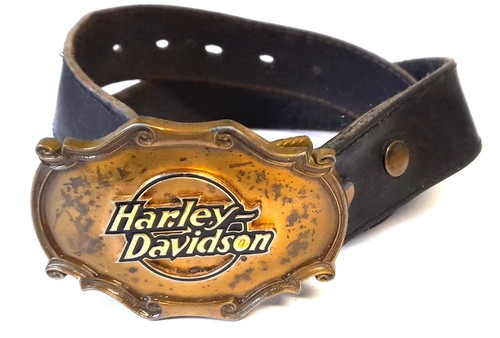 Ceinture vintage cuire boucle - ceinture,