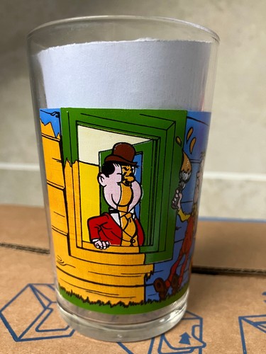 Vieux verre moutarde - verre, à