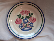 antique tableware plate Primavera Mulhouse ceramic HBCM. Choisy / Creil