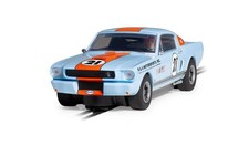 Scalextric Shelby GT350 - Édition Gulf Voiture Sur Rail - C4570