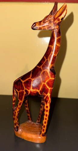 Girafe bois verni - -, hauteur