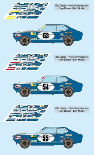 Autocollants ford capri - capri, rs2600