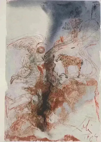 Salvador dali lithographie - dali,