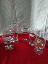 Lot 5 verres à bière la salvia porter ancre pils stella artois lutece biere de p