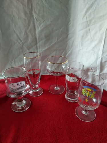 Lot verres bière la - 5, à