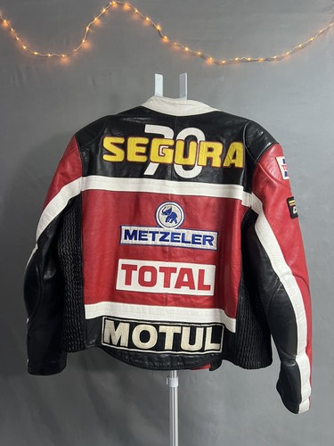 Blouson moto cuir - segura, –