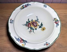 VINTAGE VILLEROY & BOCH METTLACH OLD STRASBURG 1562 RIMMED BOWL 10 3/8"*