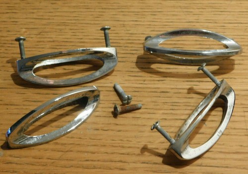 Vintage lot poignee chromé - vintage,