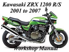 KAWASAKI  ZRX 1200 R/S 2001 to 2007 WORKSHOP MANUAL - PDF Files