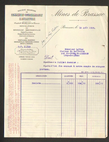 Houillere brassac - houillere, (63)