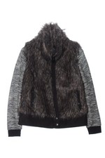 KHUJO Veste en fausse fourrure