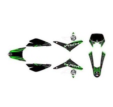 Kit deco/autocollant pour derbi senda 11->18/rcr/smt ->18 - vert marque KRM