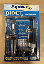 RinseWorks Aquaus 360° Premium Hand Held Bidet Patented Dual Spray Pressure NEW