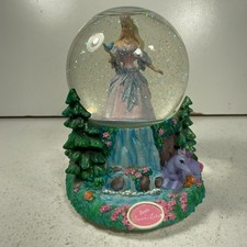Barbie Swan Lake Musical Glitter Snow Globe Tchaikovsky WORKS RARE