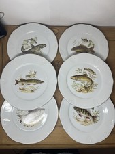 Lot 6 Assiettes Poisson