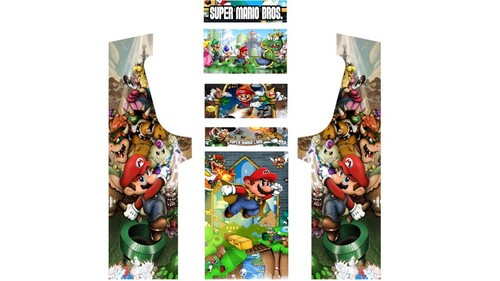 Stickers mario bros pour borne - mario,