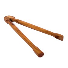 Pince à cornichon en bois artisanale 25 cm (Pince à Cornichon) / Grill Tong