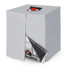 IBC Tote Cover 275 Gallon 420D Fabric Tank Protective 1000L Outdoor Cover Silver