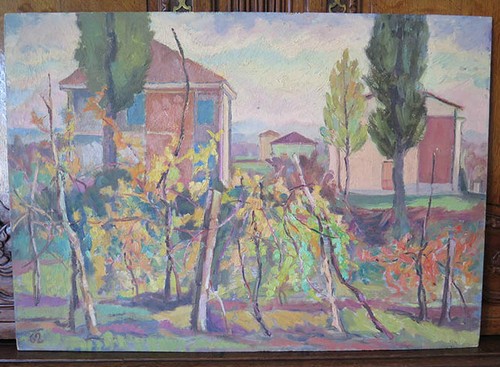 Paysage campagne style - de,
