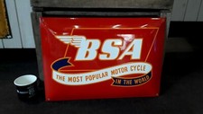 Plaque émaillée BSA moto