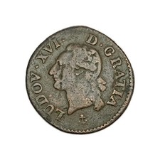 Louis XVI Liard À L'écu 1791