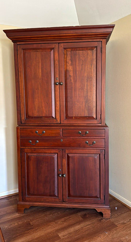 Solid cherry wood - wood, armoire