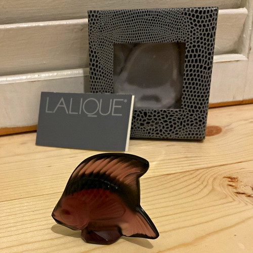 Lalique cachet poisson violet - lalique,
