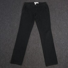 Aeropostale Pants Womens 6 Regular Black Curvy Straight Chino Button Fly Pockets