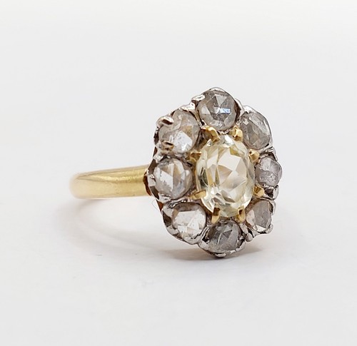 Bague marguerite antique - , or