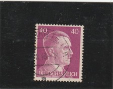 L701 ALLEMAGNE III REICH Timbre N° Y&T 710B de 1941-43 " Adolf Hitler " Oblitéré