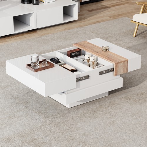 Table basse blanc - salon,