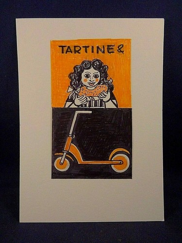 Dessin feutre tartine - dessin, au