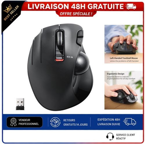 Souris trackball élécom - souris,