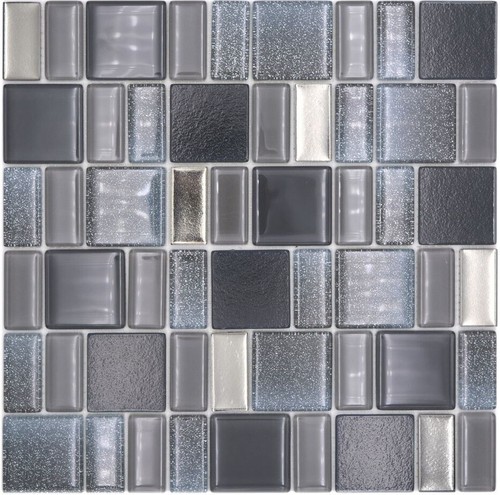 Pâte verre gris miroir - pâte,