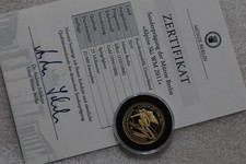 🧭 🇩🇪 Allemagne SKI ALPIN 2010 ARGENT + PLAQUÉ OR AVEC COA B58 #166 BX6