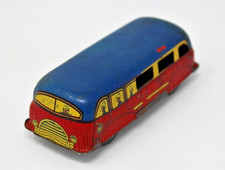 OLD TOY BUS CANVAS LITHOGRAPH