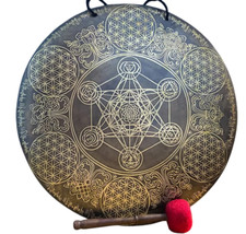 Gong fleur de vie fait main 24