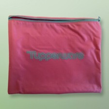 Tupperware Consultant Zippered Bag Cash Order Forms Catalogs Vintage Pink