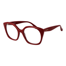 Max Mara Lunettes MM5082 066 Femmes Rouges Rondes Cerclées En Plastique 53mm