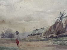 Aquarelle orientaliste : vue