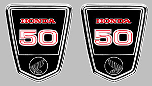 Sticker dax honda - 50, 9x8cm
