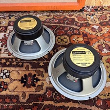 Pair 2x Vintage 1976 Celestion Blackback G12H 30w 8ohm 75hZ T1234 12" Speakers