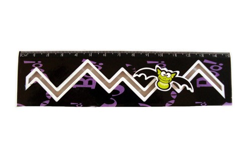 Moving bat ruler 15cm - ruler,